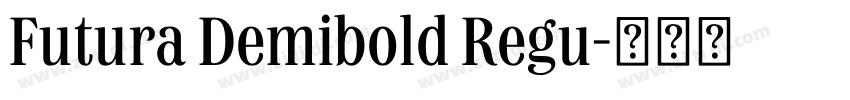 Futura Demibold Regu字体转换 Futura Demibold Regu字体转换